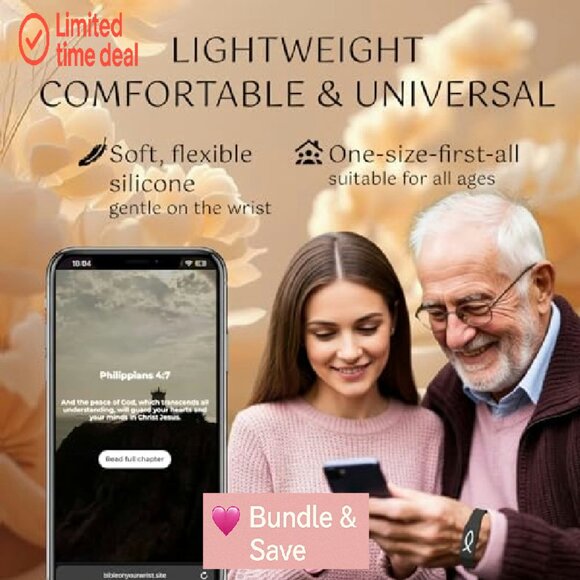 Silicone Cross Bracelet with NFC Bible Access, Adjustable Waterproof - Picture 5 of 8